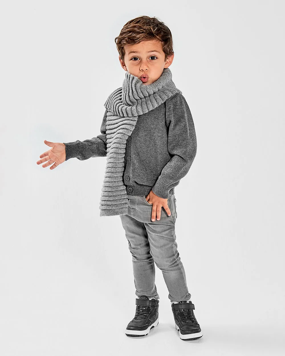 Kids (4-5 Years) Ribbed Scarf