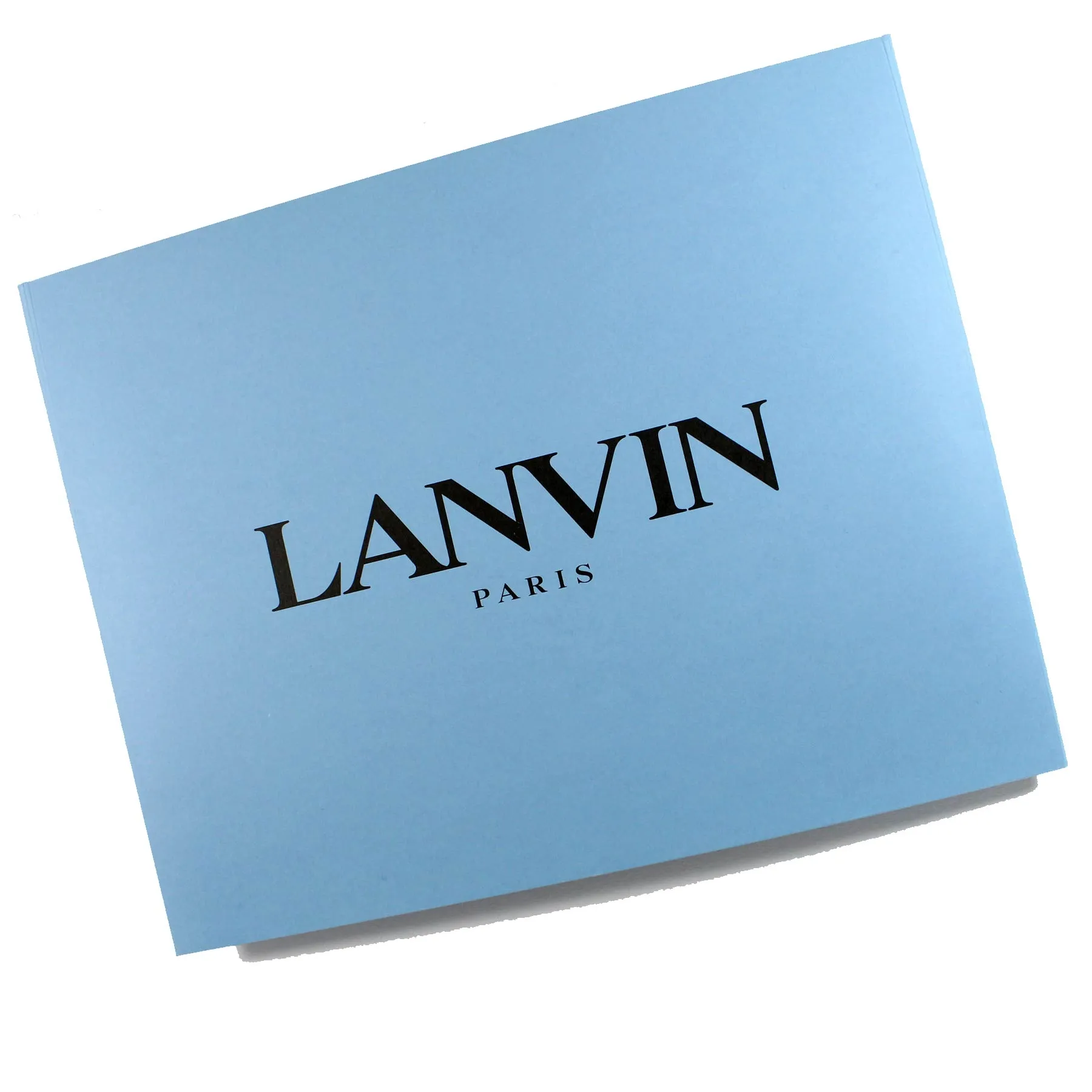 Lanvin Scarf Blue Ocean Green Logo Island Design - Chiffon Silk Shawl BLACK FRIDAY SALE