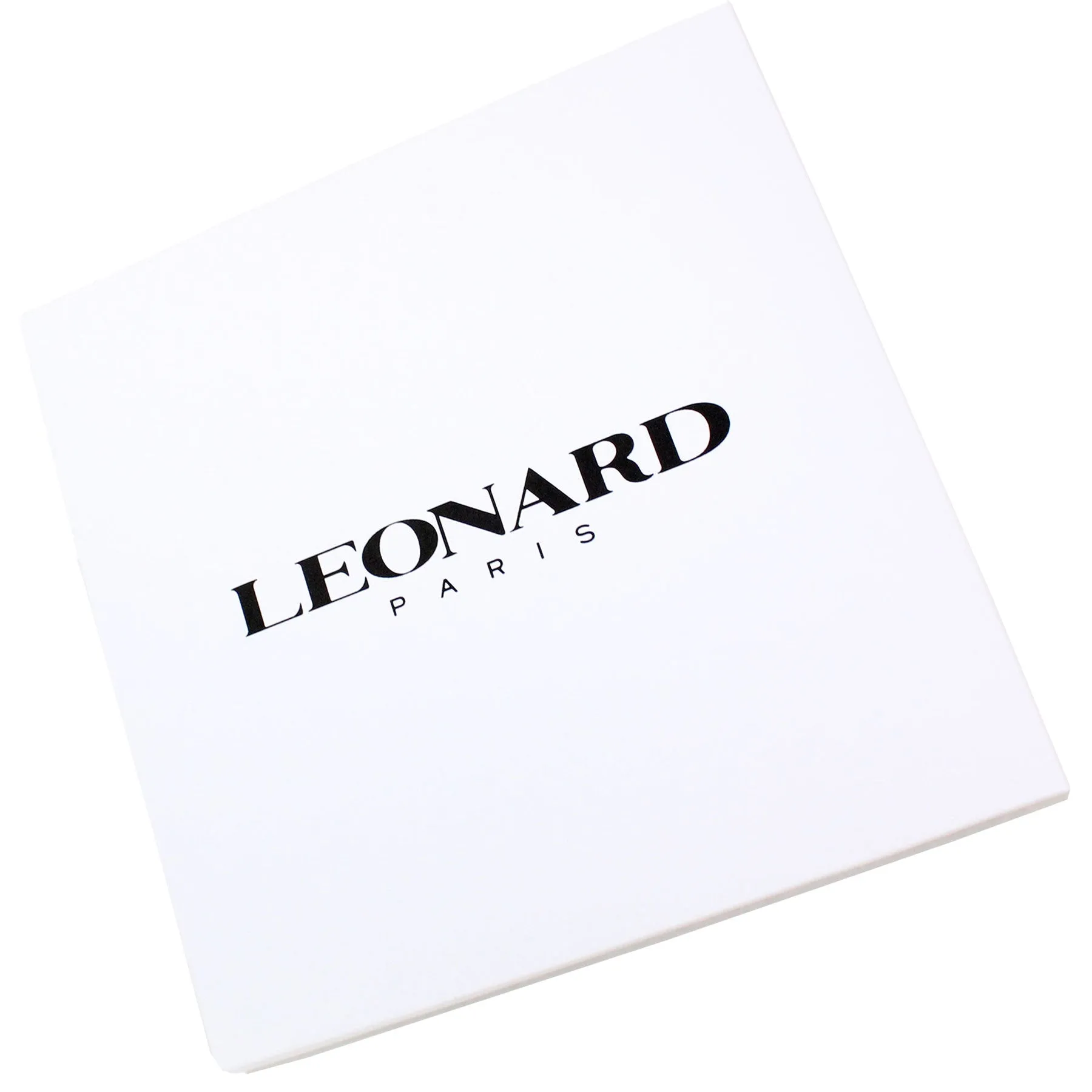 Leonard Paris Scarf White Dark Blue Gray Floral - Twill Silk Large Square Scarf