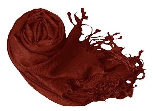 Maroon Pashmina Shawl Wrap Scarf