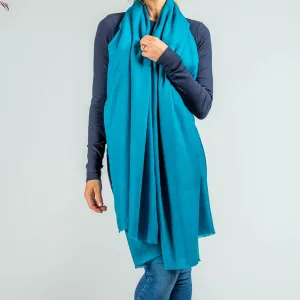 Peacock Green Cashmere Ring Shawl