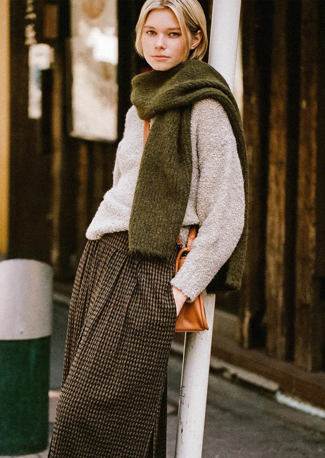 Plush Rib Knit Scarf