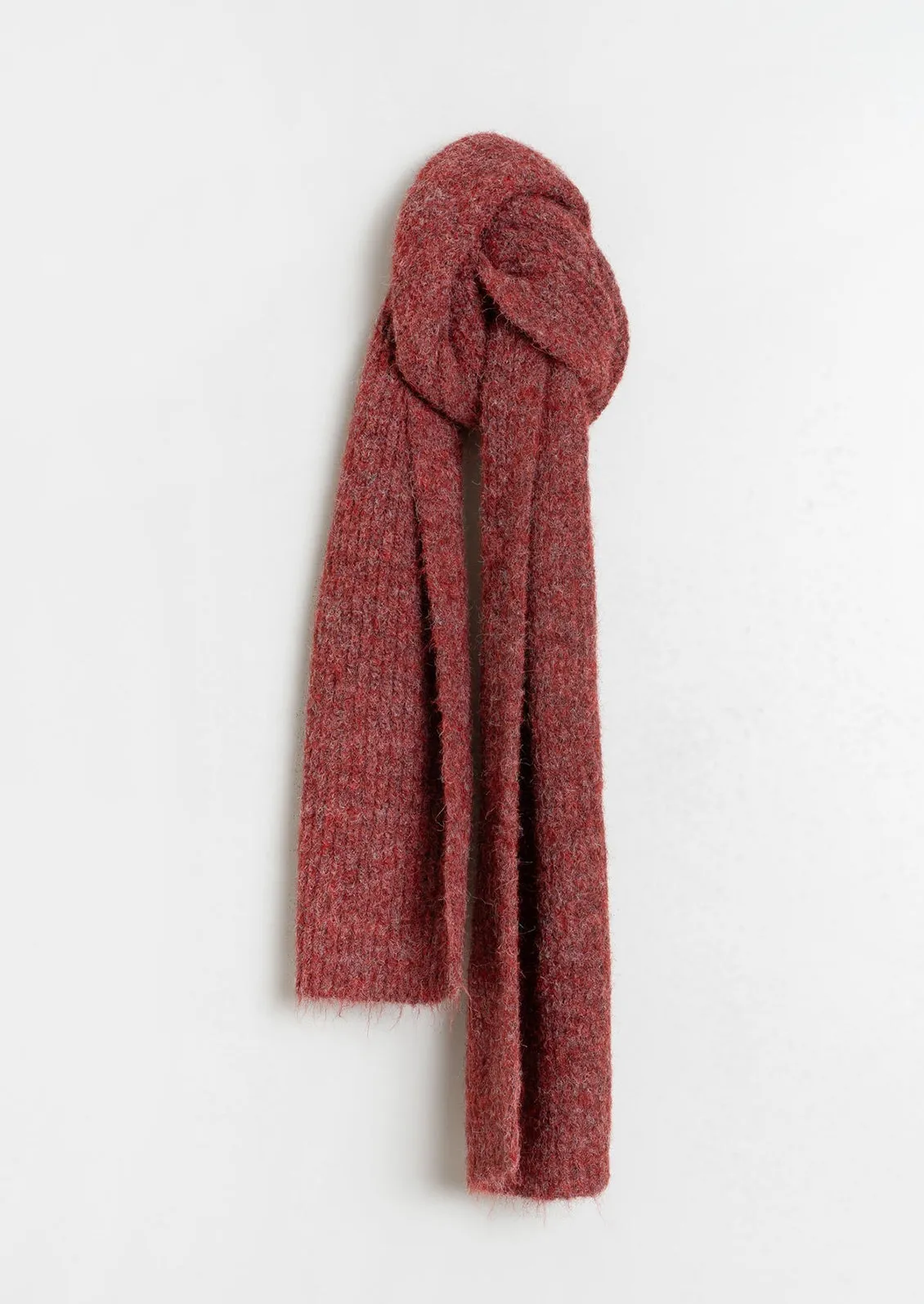 Plush Rib Knit Scarf