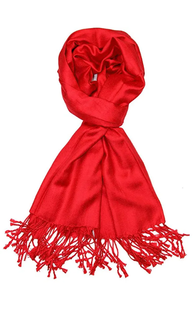 PP001-04 Red Pashmina Scarf