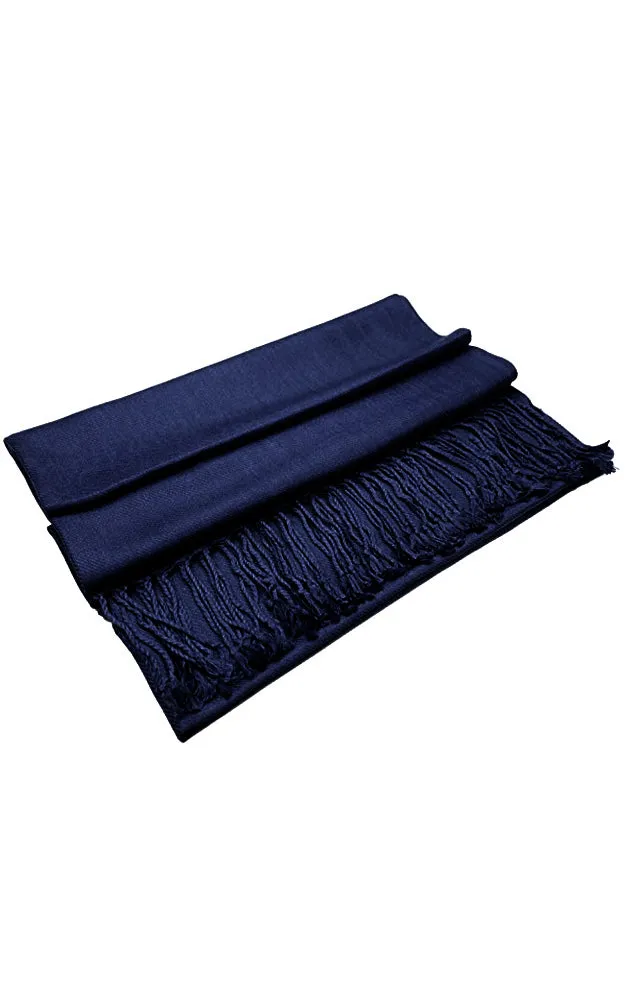 PP001-05 Navy Pashmina Scarf