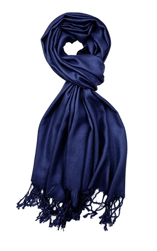 PP001-05 Navy Pashmina Scarf