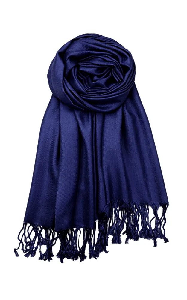 PP001-05 Navy Pashmina Scarf