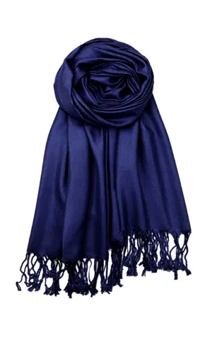 PP001-05 Navy Pashmina Scarf