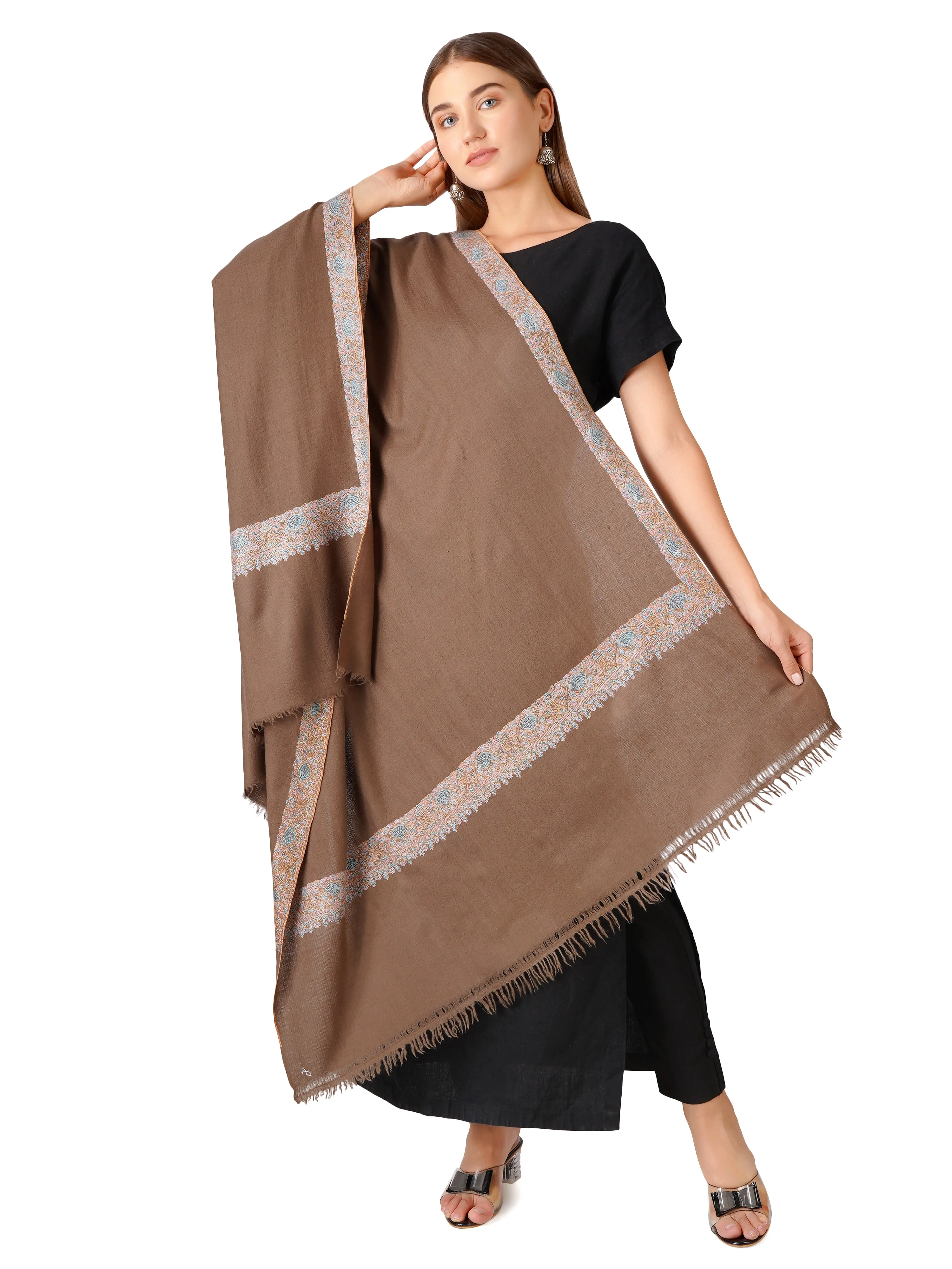 Pure Pashmina Shawl – Timeless Elegance and Warmth - Natural Toosh