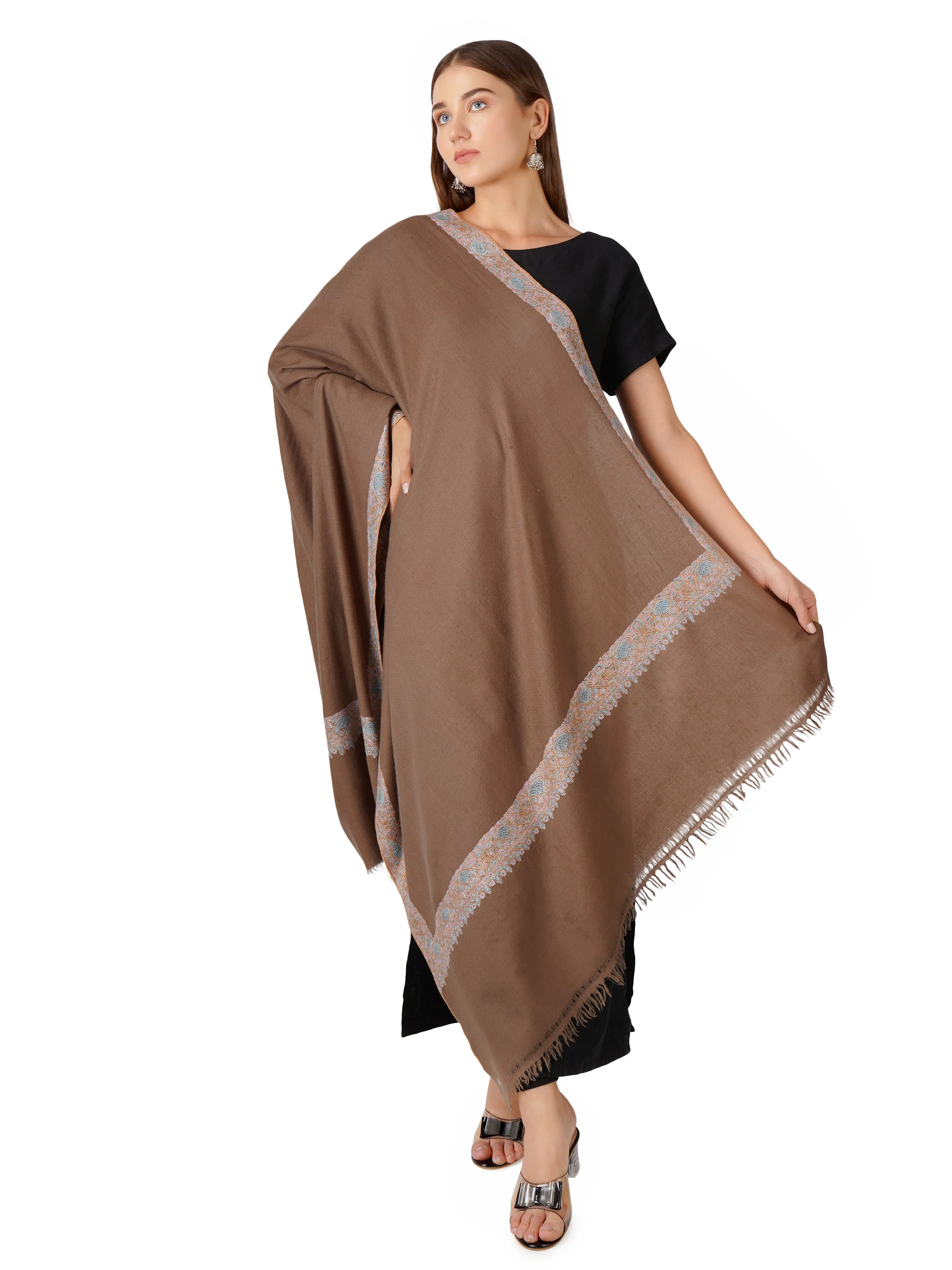 Pure Pashmina Shawl – Timeless Elegance and Warmth - Natural Toosh