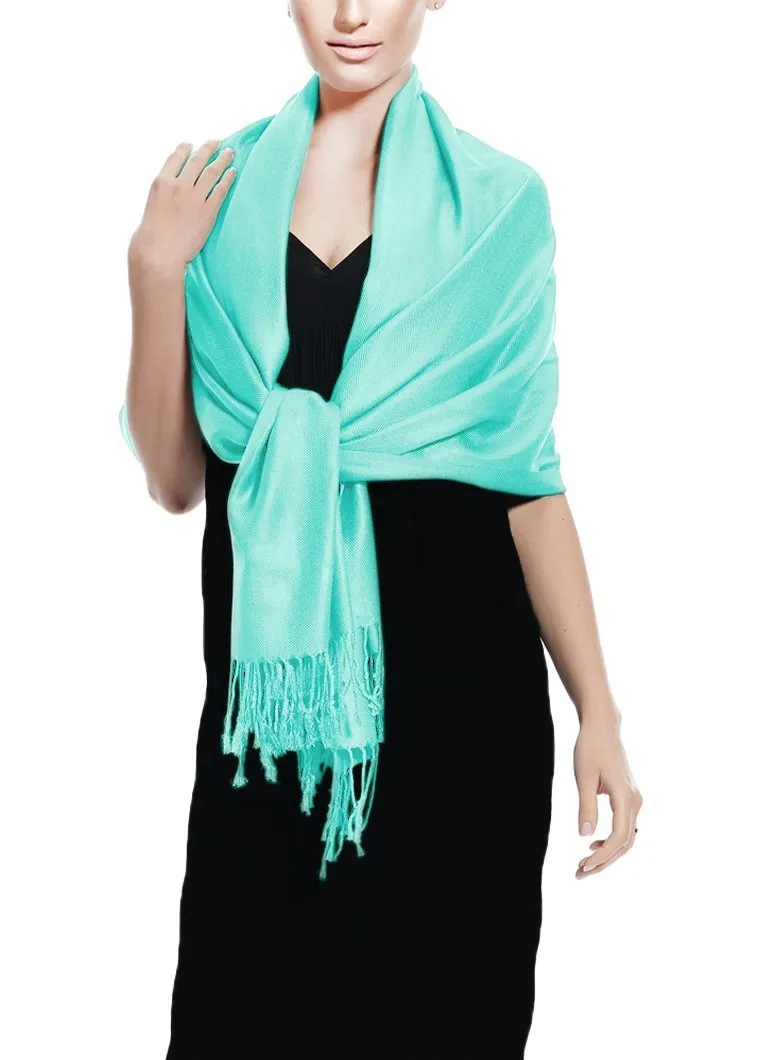 Robbins Egg Pashmina Shawl Wrap Scarf