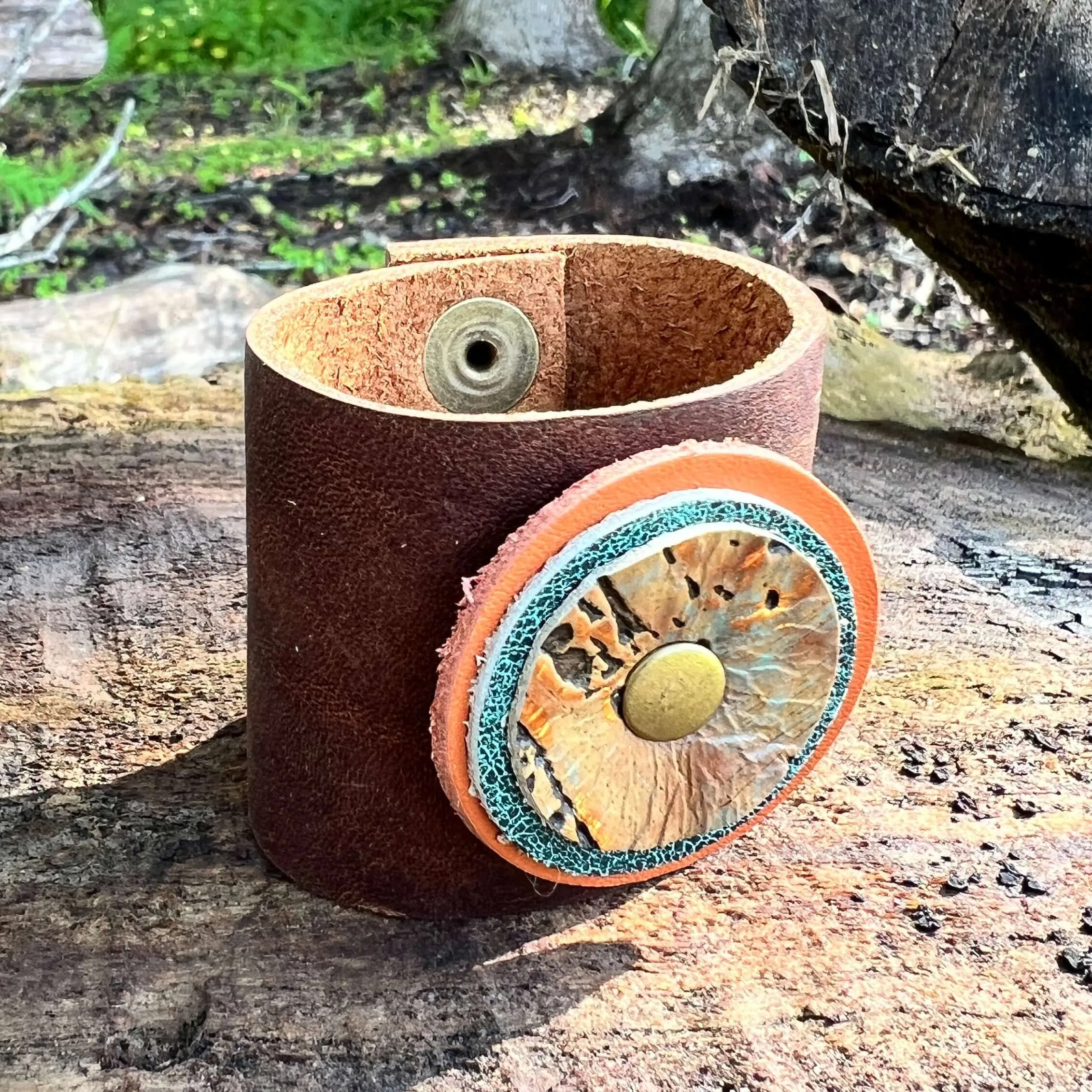 Scarf Cuff for Winter Scarves and Shawls - Brown