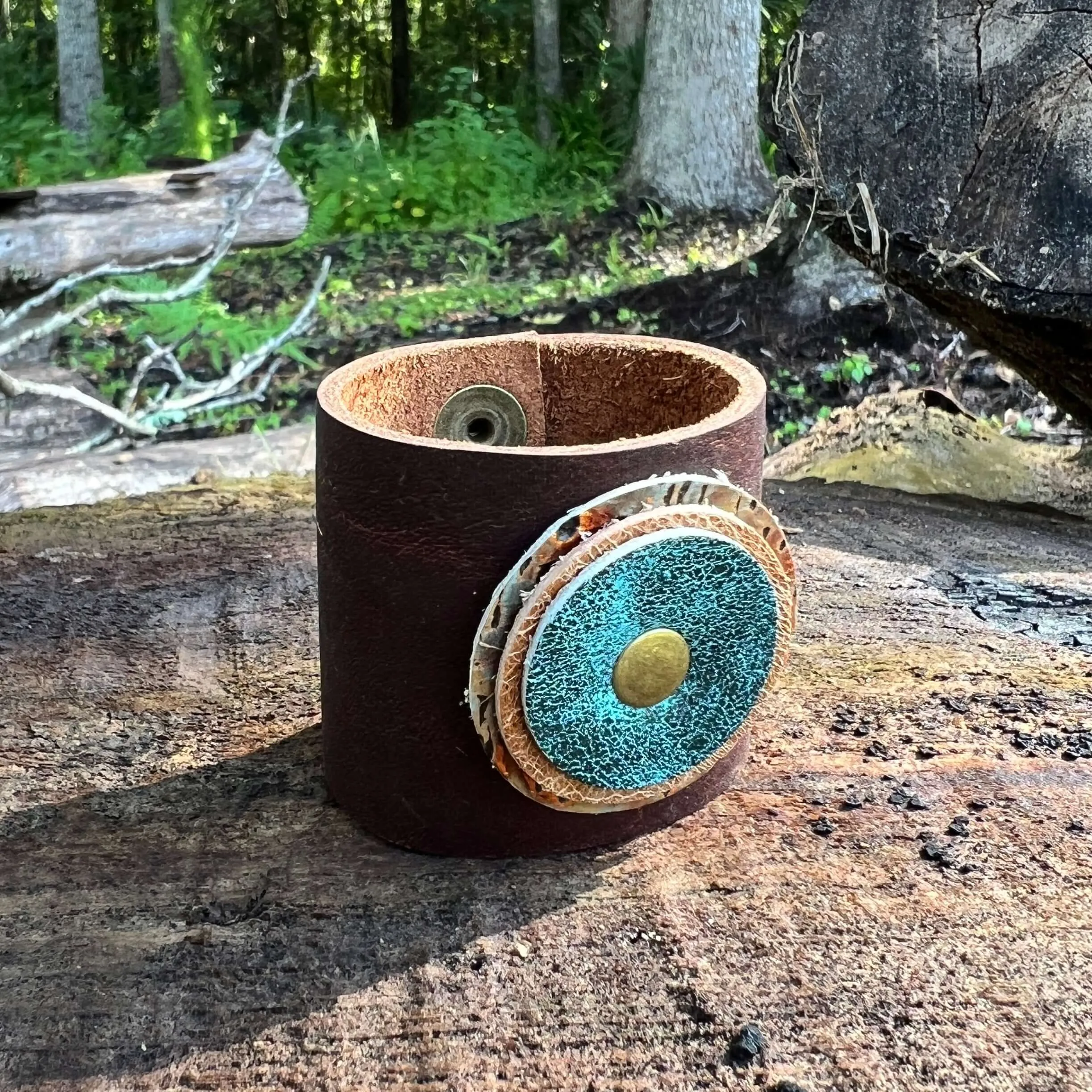 Scarf Cuff for Winter Scarves and Shawls - Brown