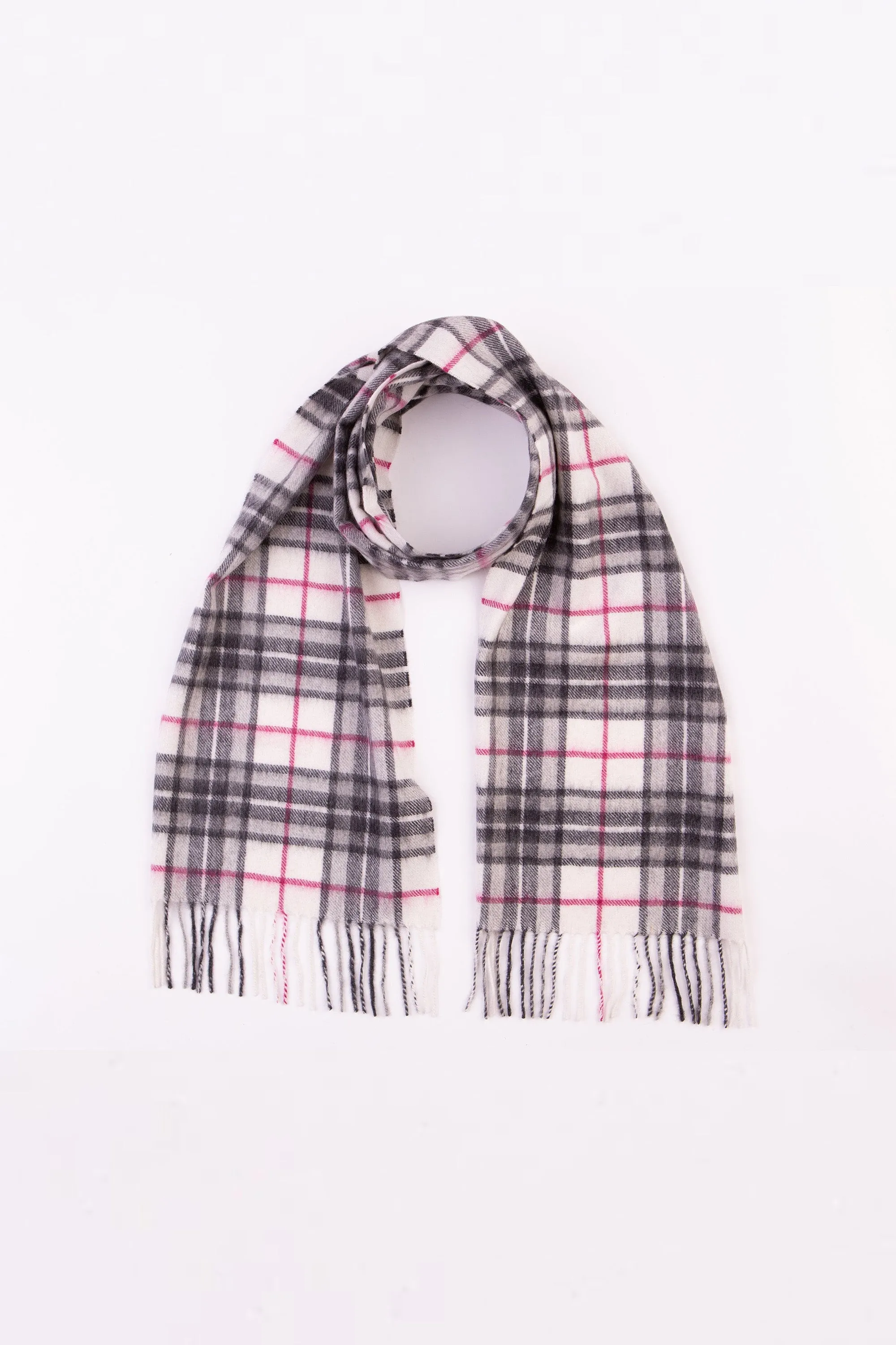 Scotty Thompson Cashmere Scarf - White