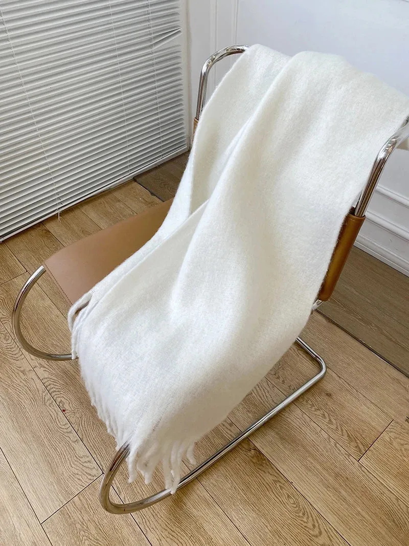 Solid Color Women Thick Shawl Winter Warm Fashion Pashmina Scarf