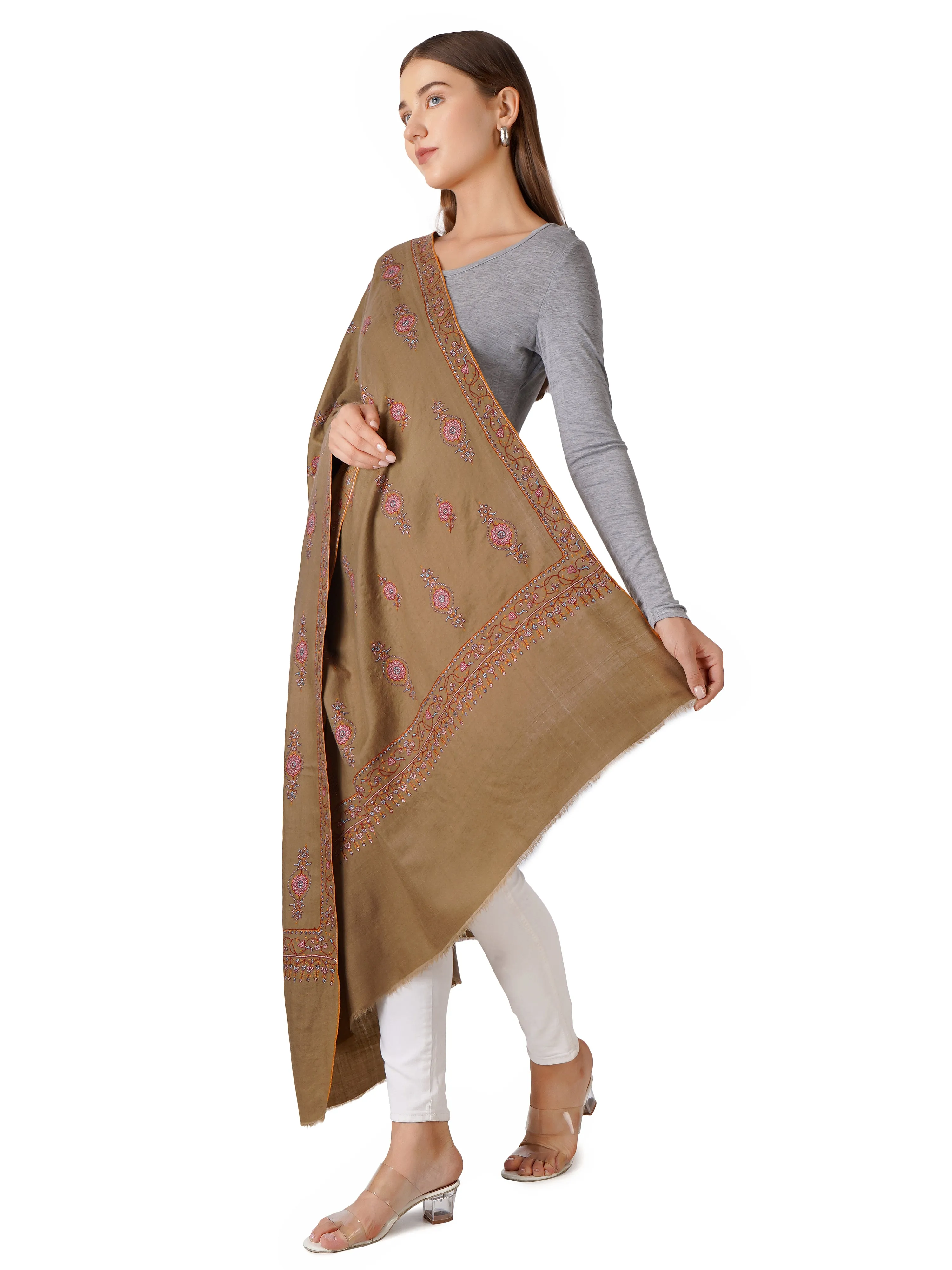 Stylish Pashmina Shawl – Perfect for All Seasons - Brown