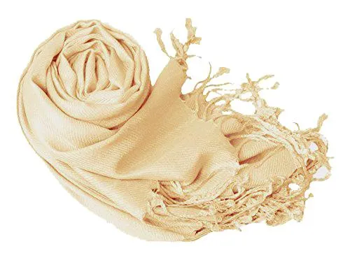 Tan Pashmina Shawl Wrap Scarf