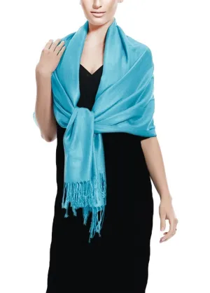 Turquoise Turquoise Pashmina Shawl Wrap Scarf