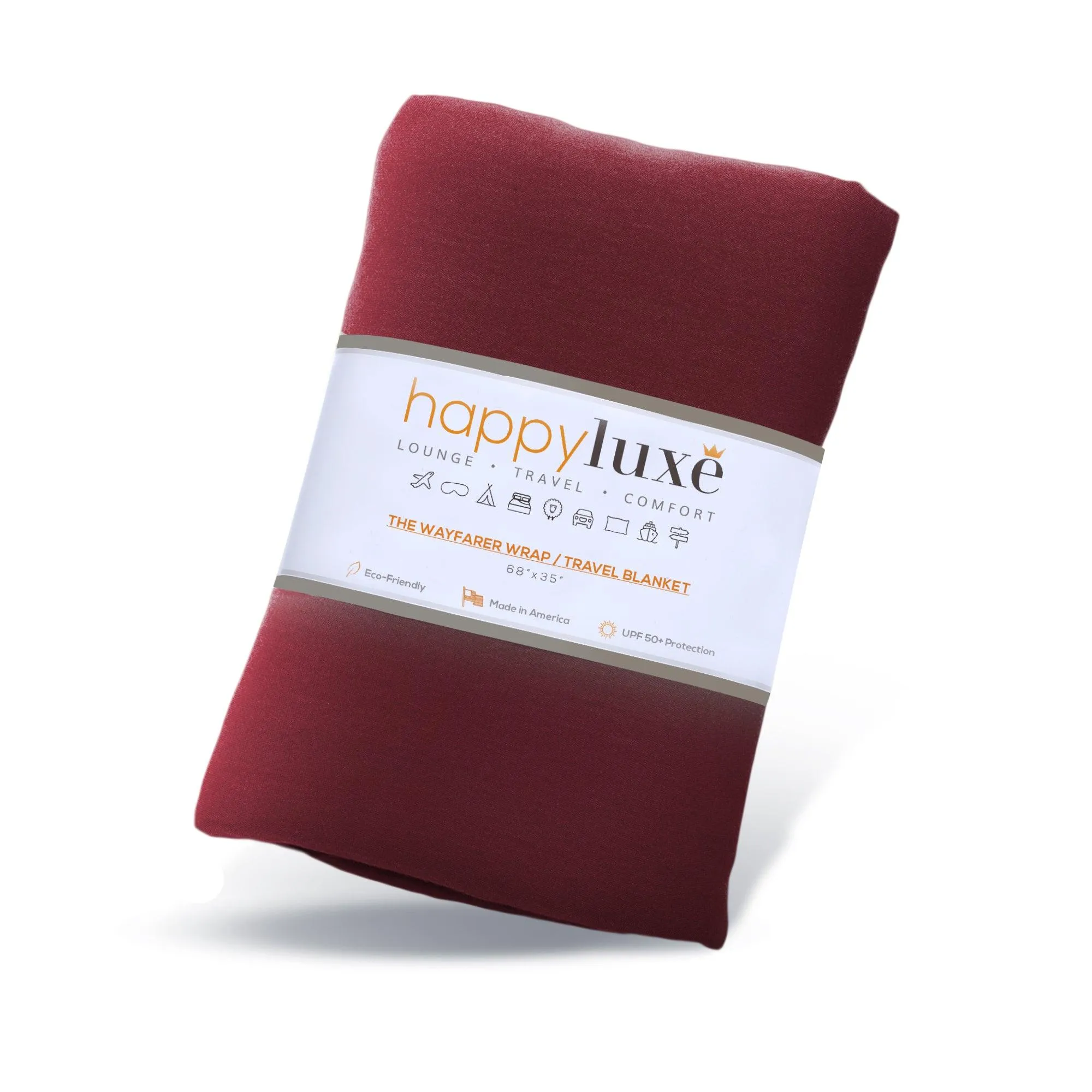 Wayfarer Travel Wrap in Cabernet Red by HappyLuxe