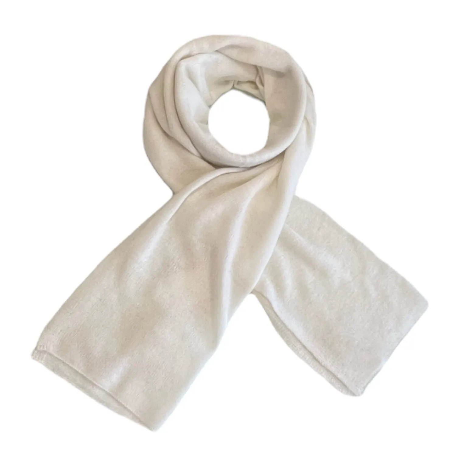 Winter White Cashmere Scarf