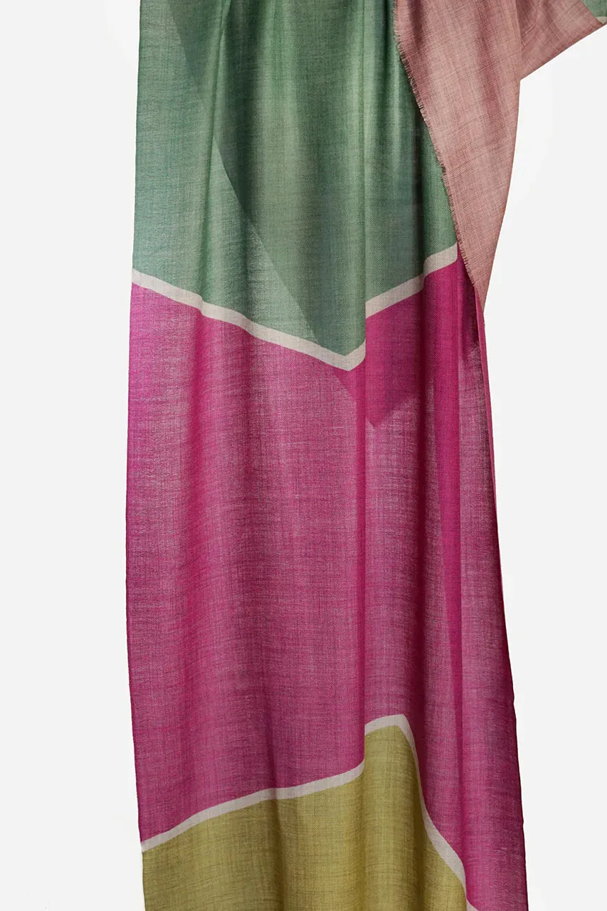Wool Tilts Scarf / Fiesta Pink