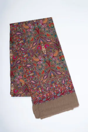 XL Pure Pashmina Shawl, Authentic Handmade Wrap, Oversized Shawl, Travel Wrap, Extra Large Shawls, Natural Wraps, 54x108" - DAVIE