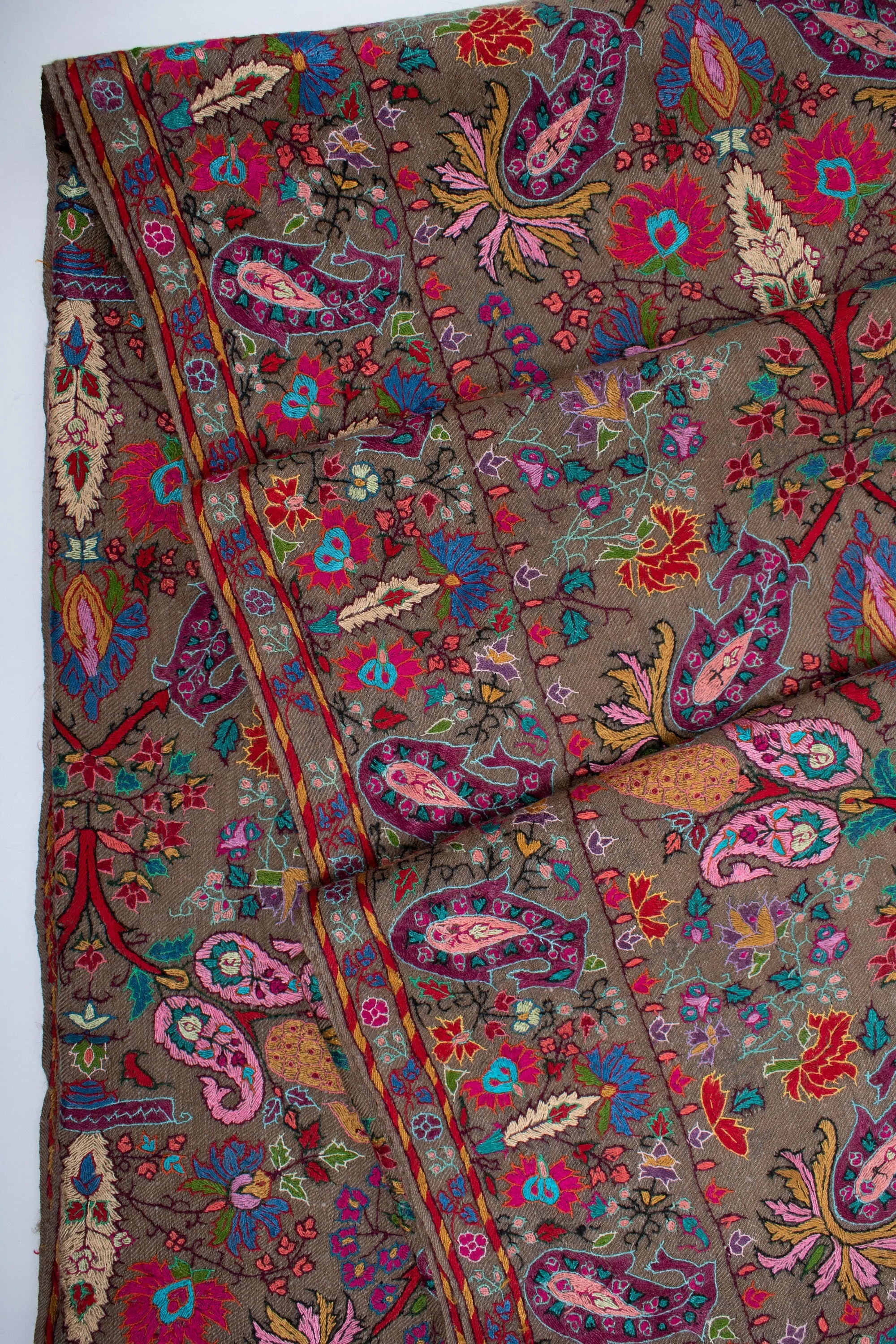 XL Pure Pashmina Shawl, Authentic Handmade Wrap, Oversized Shawl, Travel Wrap, Extra Large Shawls, Natural Wraps, 54x108" - DAVIE