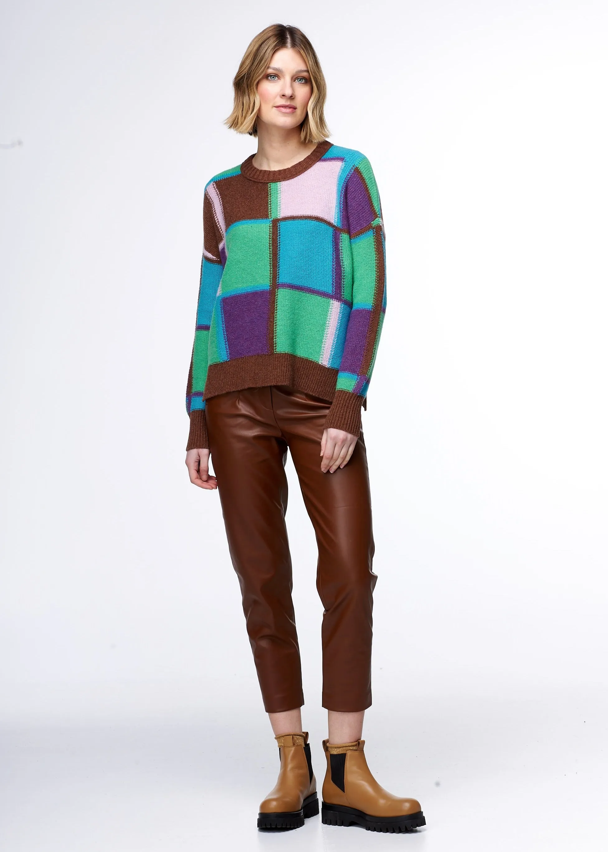 Zaket & Plover Squared Jumper - Timber